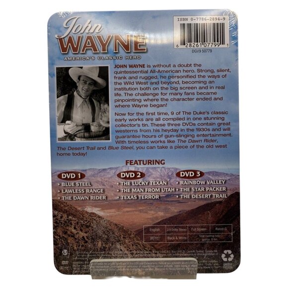 John Wayne Special Edition DVD Tin Set Featuring 10 Classic Western Films - Picture 2 of 5